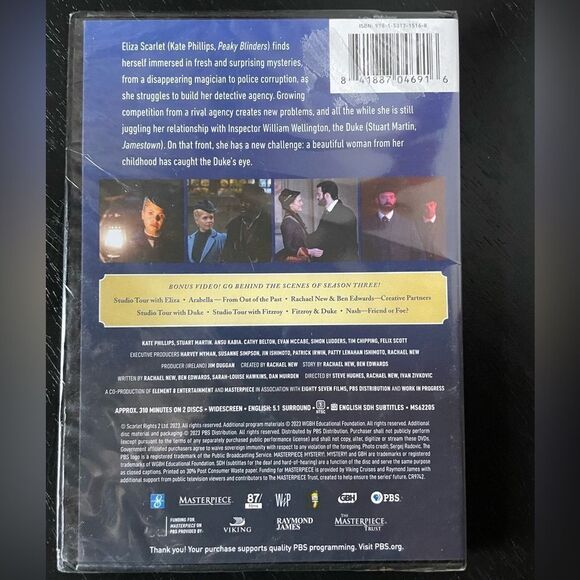 Miss Scarlett & The Duke Season 3 (New) 2 Discs w/310 Minutes - Picture 2 of 7